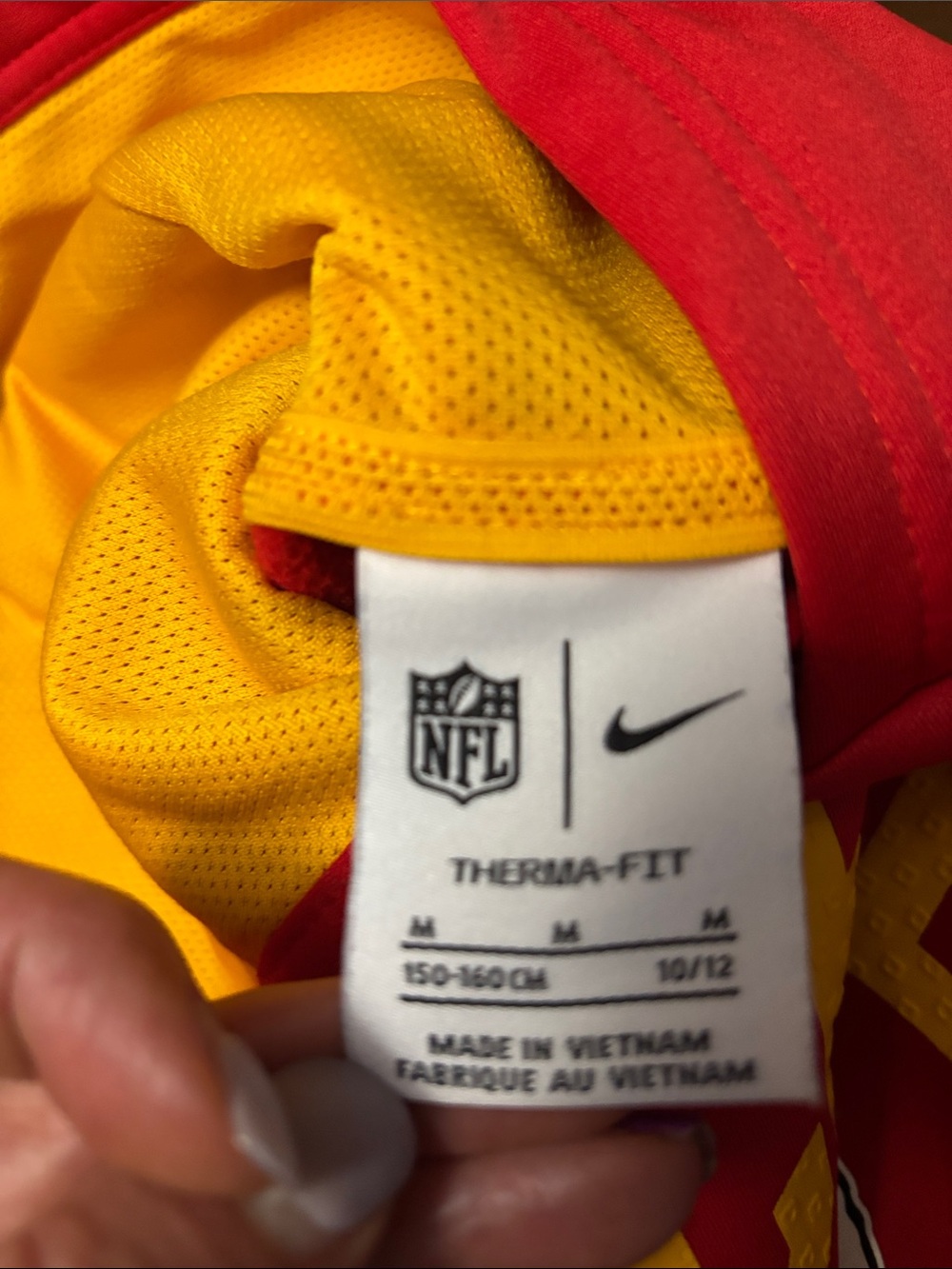 Nike Red & Yellow Kansas City Chiefs Hoodie (youth M 10-12) - Picture 13 of 13